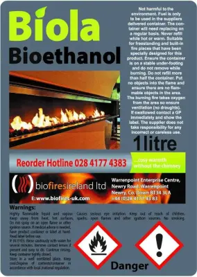 2L 'Biola' Premium Bioethanol Fuel (Deal Available)